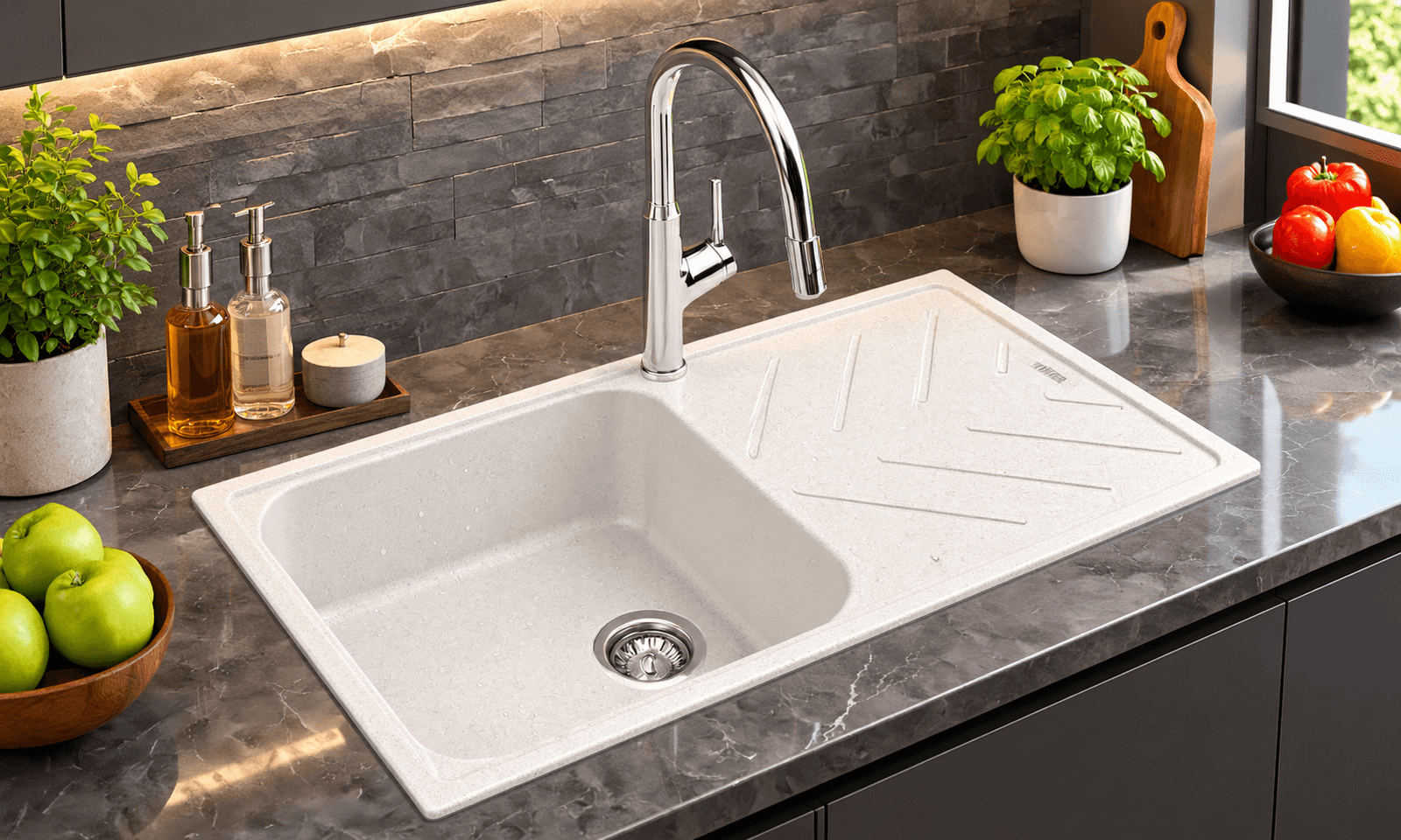 Drainboard Kitchen Sink