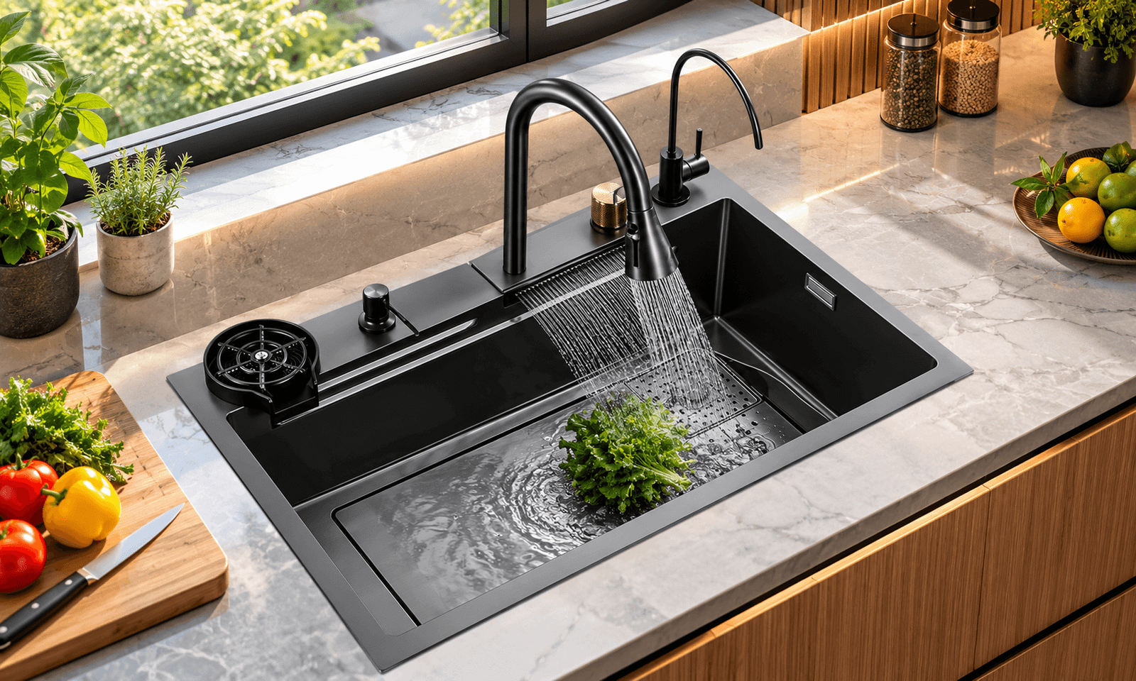 Quartz Multifunctional Kitchen Sink