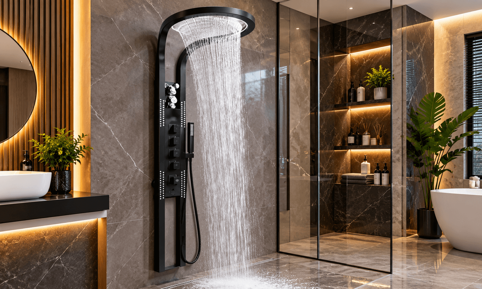 Round Shower Panel
