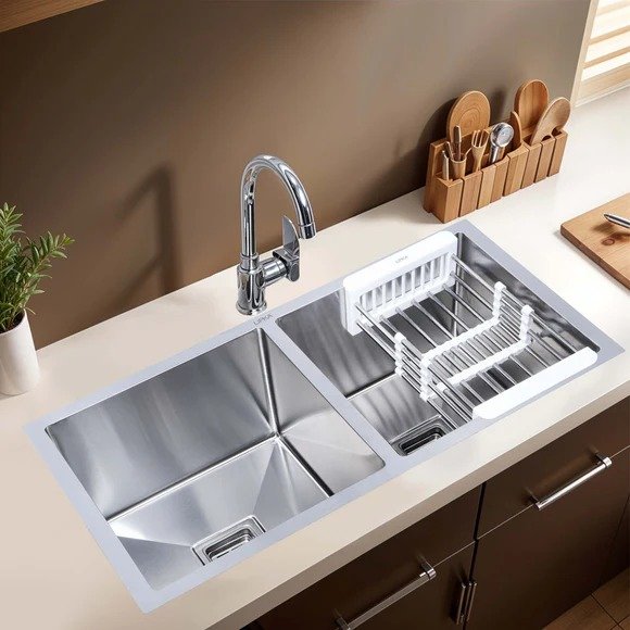 SS Double Bowl Kitchen Sink